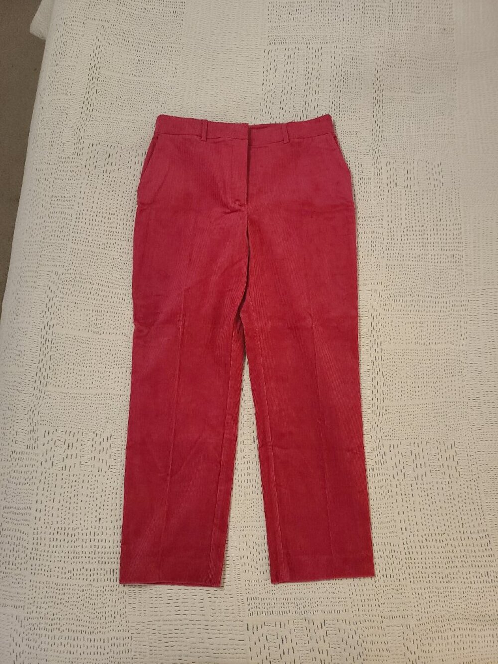 Boden Straight-Leg Corduroy Pants in Raspberry Pink
